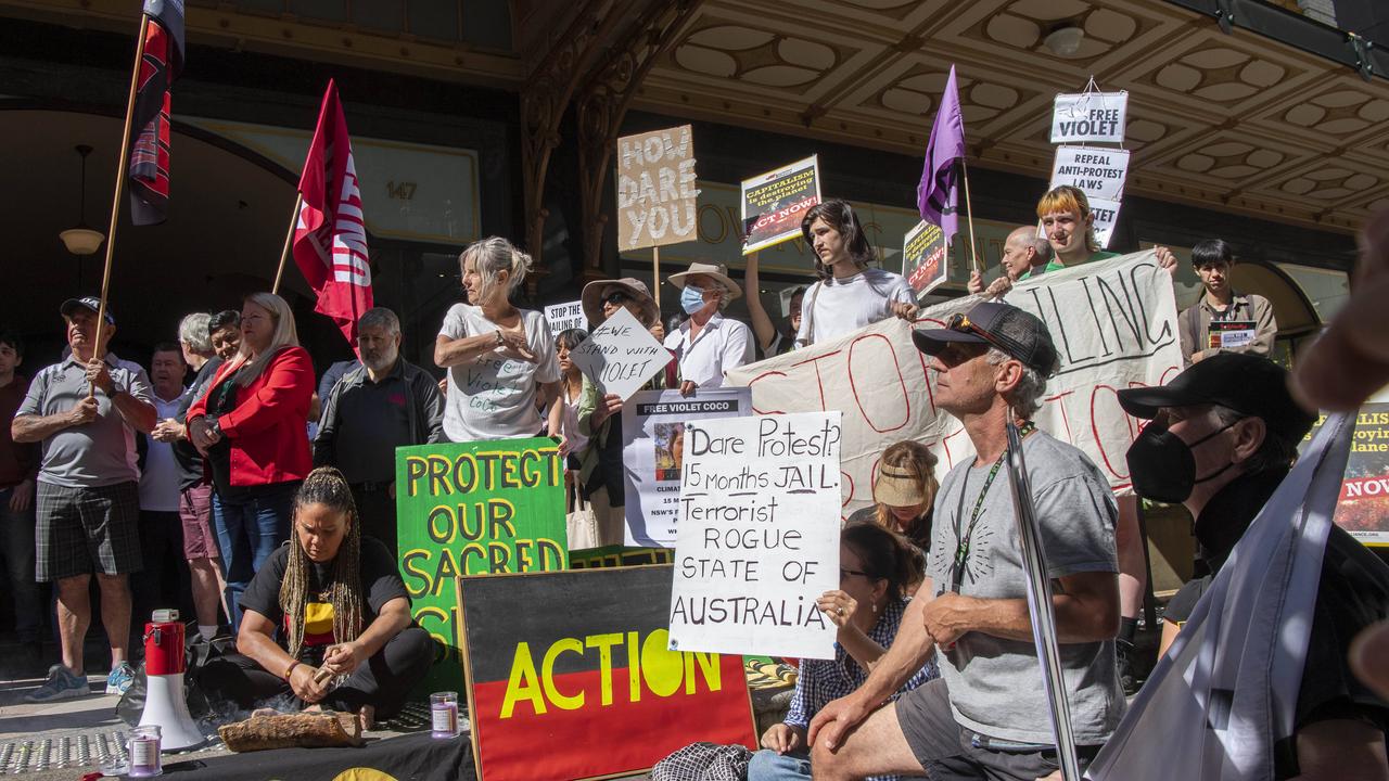 Climate activist Deanna “Violet” Coco appeal hearing, protesters ...