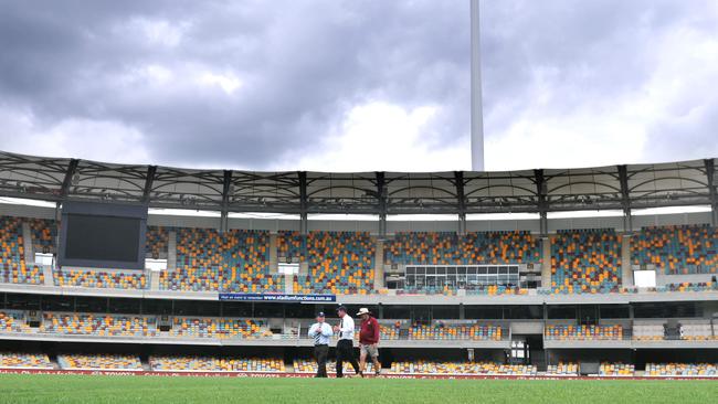 The Gabba stadium.