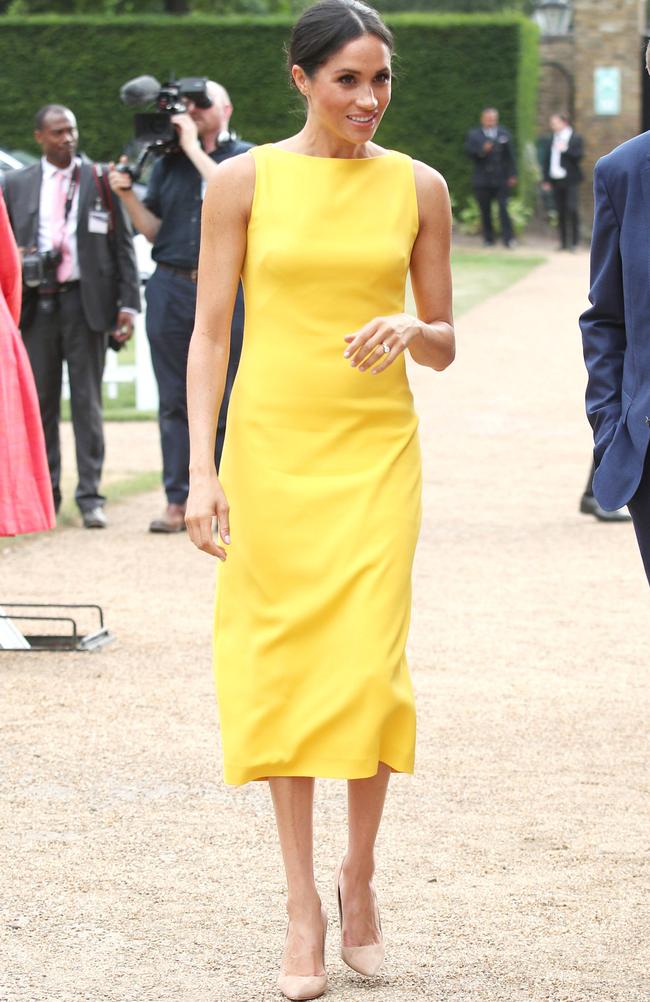 Chic in yellow. Picture: Yui Mok/WPA Pool/Getty Images