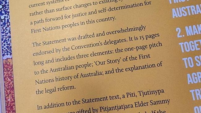 An excerpt from Our Voices From The Heart, by Professor Megan Davies, Patricia Anderson AO, confirming that the Uluru Statement is more than just a one page document.