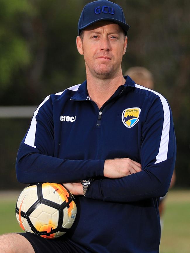 Gold Coast United coach Grae Piddick. Photo: Scott Powick