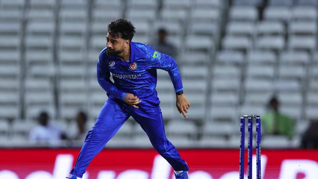 Rashid Khan and Afghanistan wait on Australia’s path to the T20 World Cup. Picture: Ashley Allen/Getty Images