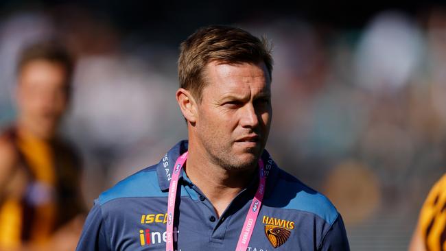 Sam Mitchell and Hawthorn got their first win of 2023. Picture: Getty Images