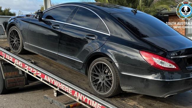 A Mercedes Benz car was also seized as part of the investigation. Picture: South Australian Police.