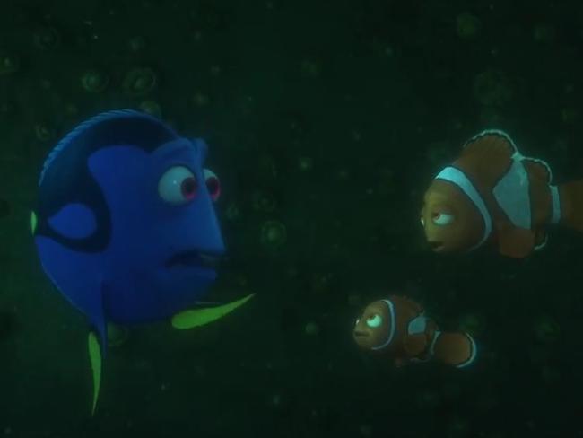 New adventures ... Finding Dory reunites Dory, Nero and Marlin.