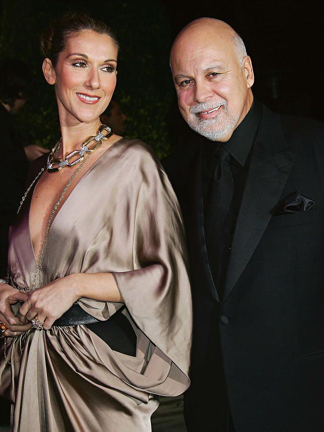 With late husband René Angélil. (Pic: Getty Images)