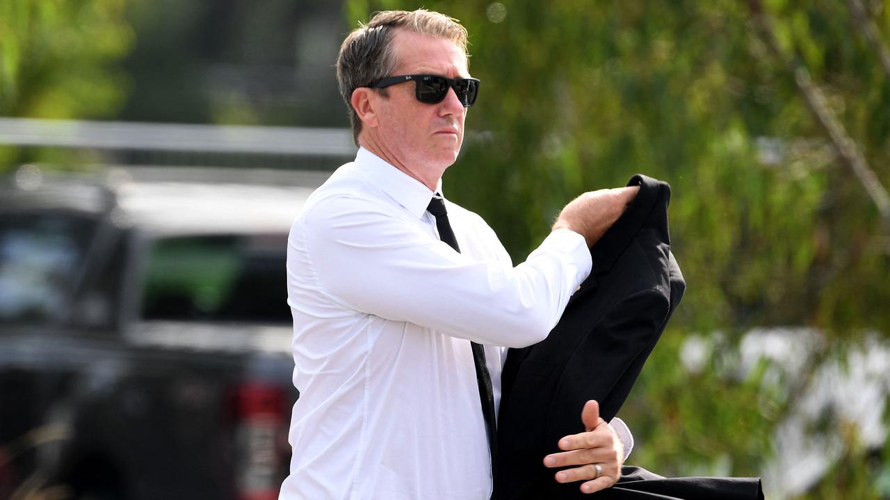 Former Australian cricketer Glenn McGrath arrives. (Photo by William WEST / AFP)