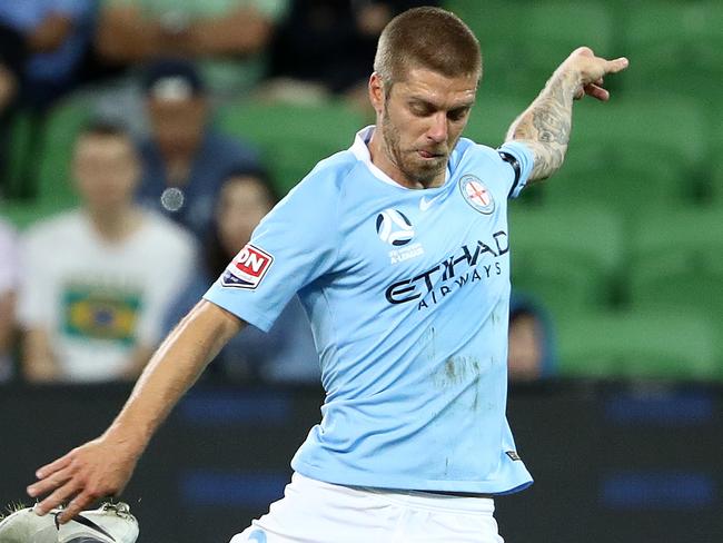 Luke Brattan will join A-League champions Sydney FC on a one-year deal. Picture: Getty Images