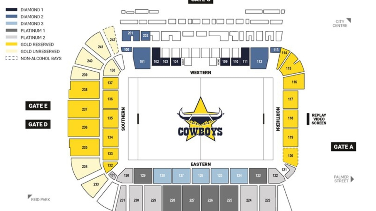 Cowboys Members Seating Plan For Nq Stadium Revealed Townsville Bulletin