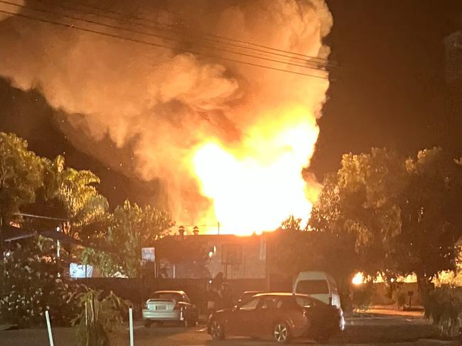 A fire has burnt down a house in the small town of Red Cliffs just outside of Mildura with one man passing away in the blaze.