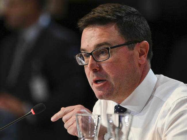 CANBERRA, AUSTRALIA - NewsWire Photos September 02, 2022: Leader of the National Party David Littleproud in discussion at the Jobs and Skills Summit at Parliament House in Canberra. Picture: NCA NewsWire / Martin Ollman