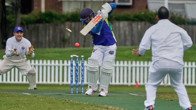 Winter Cricket State Game: Victoria v NSW. Kyle Parrott batting for Victoria. Picture: Valeriu Campan