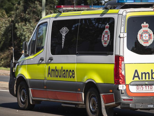 Generic ambulance, QAS, Queensland Ambulance Service, emergency services, Thursday, August 29, 2024. Picture: Kevin Farmer