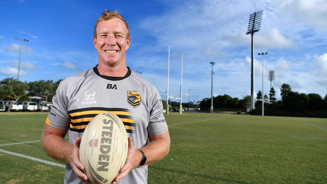 Sunshine Coast Falcons under-19s female head coach Jack Reed. Picture: Patrick Woods.