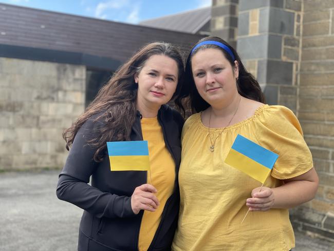 Warrnambool Ukraine mothers Olena Naumenkova and Iryna Brazhnikova.