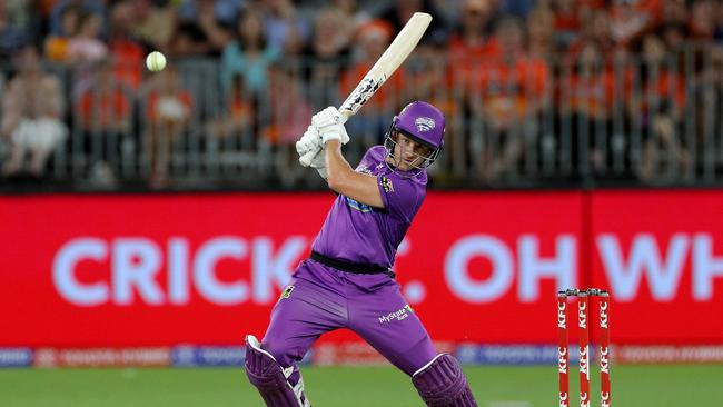 D'Arcy Short became just the fourth player in the history of the competition to score multiple centuries on Sunday night. Picture: AAP IMAGE/RICHARD WAINWRIGHT