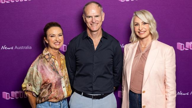 News Corp’s Pippa Leary, Michael Miller and Lou Barrett at Sydney D_Coded event. Picture: News Corp Australia