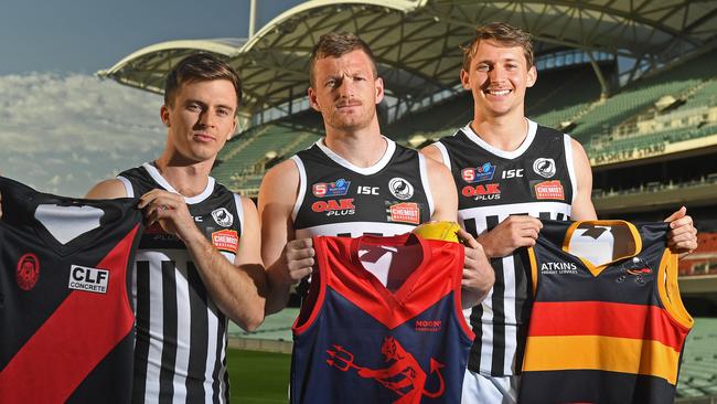 Moonta’s Matt Appleton (middle). Picture: Tom Huntley