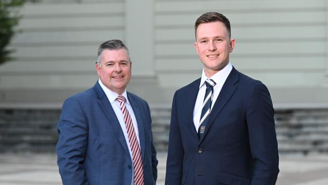 City of Greater Geelong deputy mayor Anthony Aitken, left, and mayor Trent Sullivan Picture: Supplied