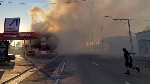 A fire tore through an almost 125 year old hotel in Peterborough. Picture: Supplied