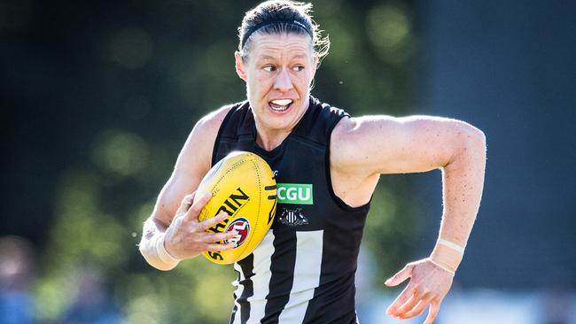 Collingwood's football operations manager and star defender Meg Hutchins. Picture: Stuart Walmsley