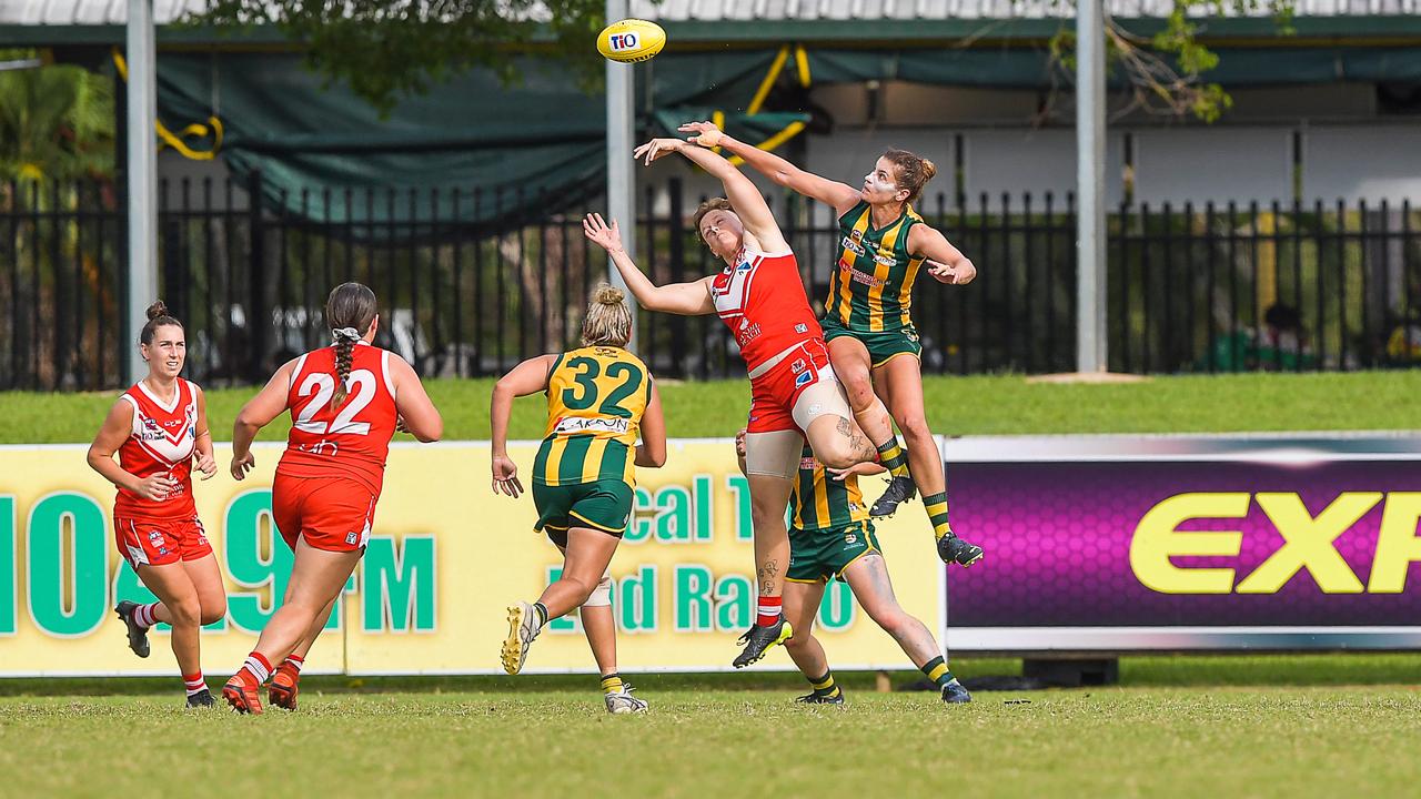 Waratah vs PINT in the 2022-23 NTFL womenÃ•s grand final. Picture: PEMA TAMANG Pakhrin
