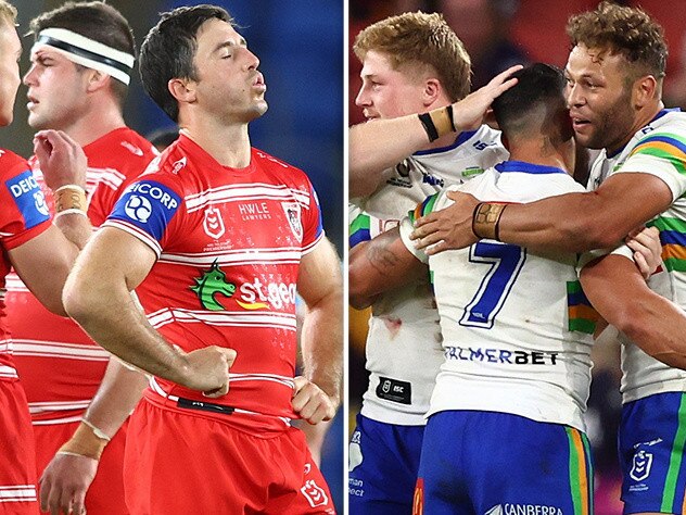 St George Illawarra Dragons and Canberra Raiders.