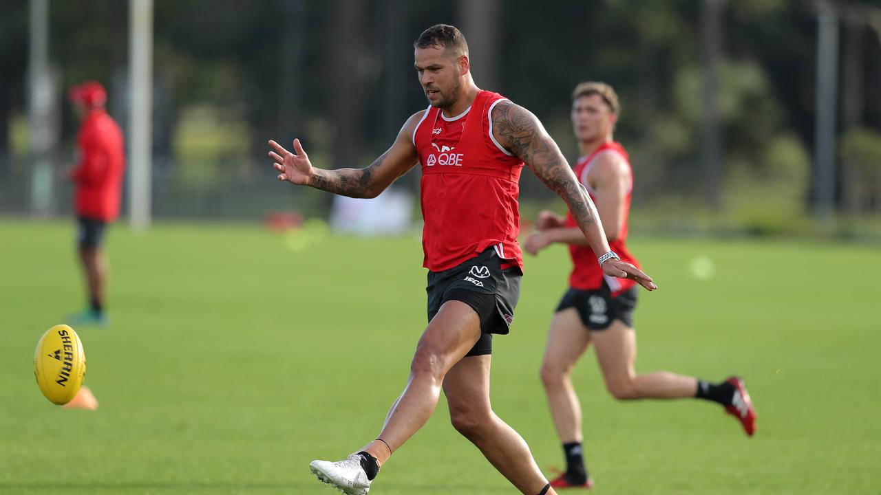 Lance Franklin has been told to lose weight to prolong his career. Picture: Getty Images