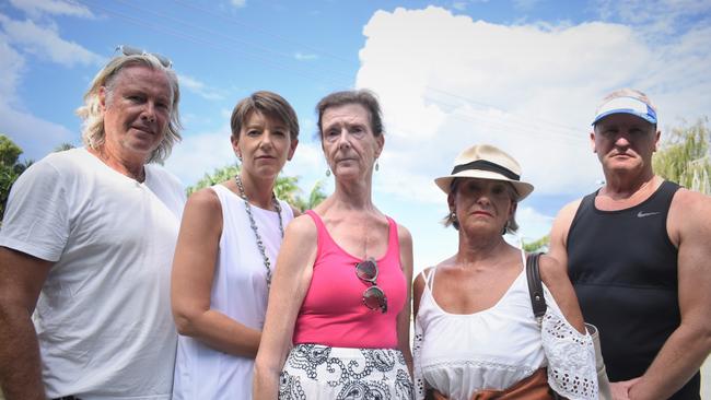 Steve Trgo, Alison Asher, Julia Craddock, Tansy Grant and Paul Jones want tougher rules for short term accommodation homes and units in Noosa. Picture: Tegan Annett