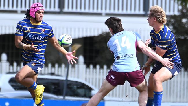 Jodeci Letalu (left). Easts v Norths in colts 1. Saturday August 10, 2024. Picture, John Gass