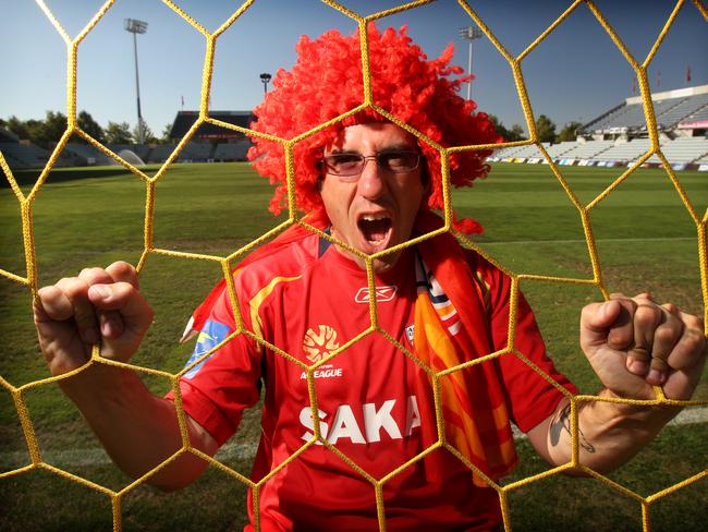 Adelaide United soccer fan Steve Cervaro.