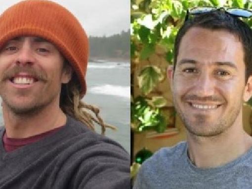 Adam Coleman, pictured left, and Dean Lucas, went to Mexico to surf.