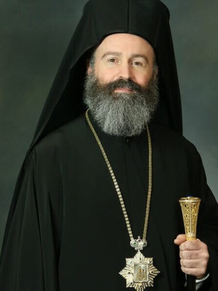 Archbishop Makarios Griniezakis from the Greek Orthodox Church.