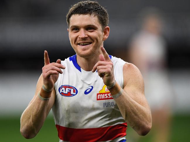 Taylor Duryea was happy with his work. Picture: AFL Photos/Getty Images