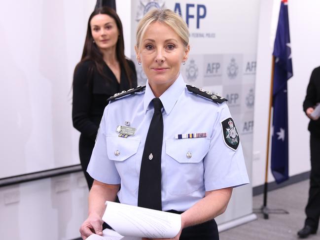 The AFP’s Eastern Commander of Investigations Kirsty Schofield. Picture: Richard Dobson