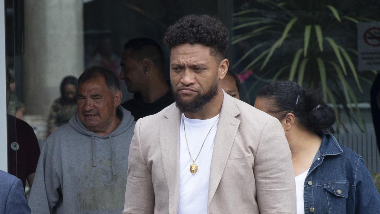 Mafi-Vatuvei aka Manu Vatuvei outside court in December 2019. Photo: Leon Menzies.