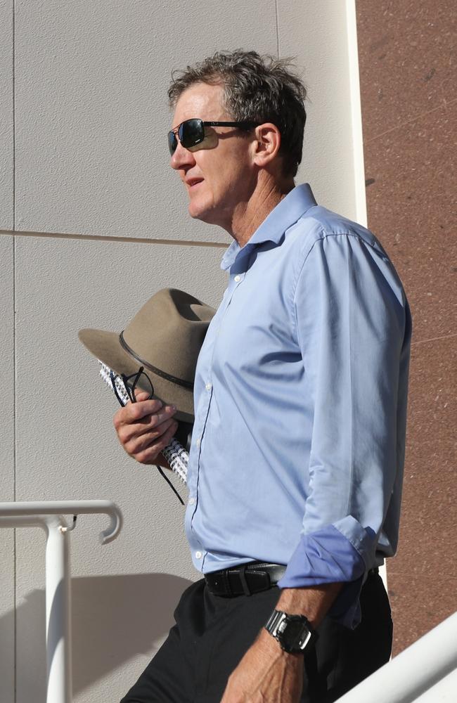 Defence instructing solicitor Peter Maley leaving the Supreme Court in Darwin. Picture: Zizi Averill