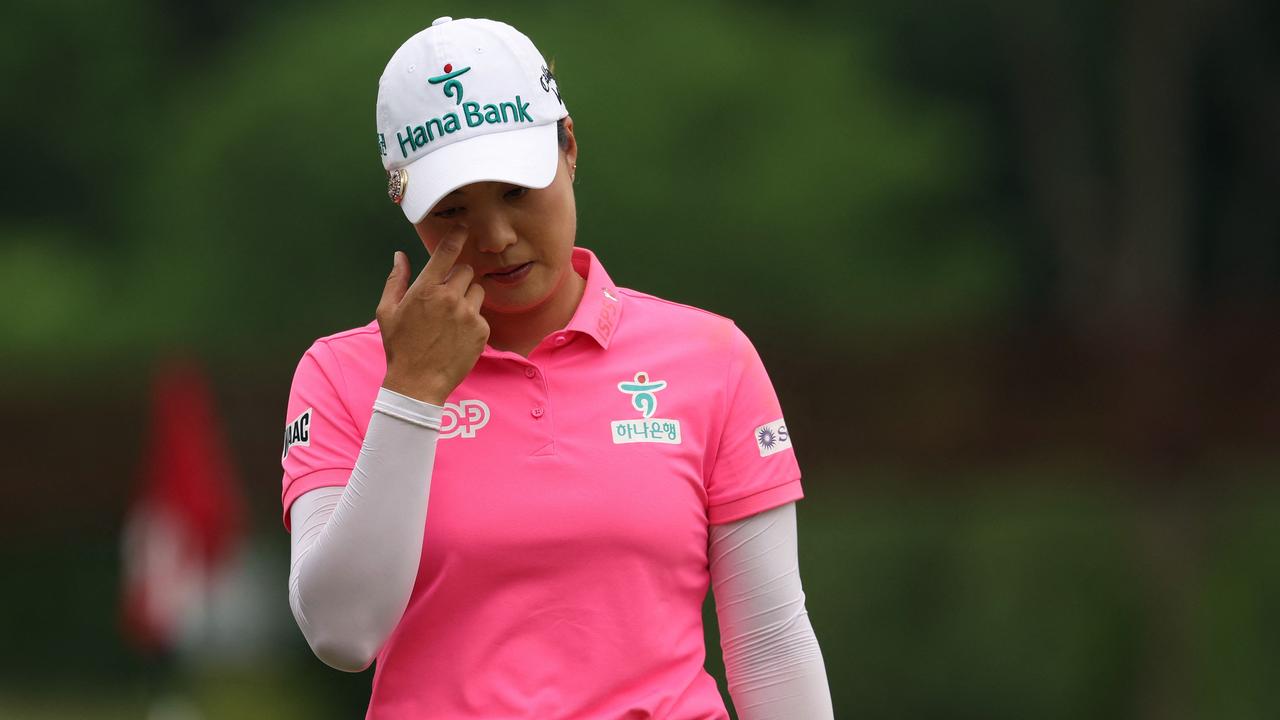 Minjee Lee floundered in the final round of the US Open. Pennsylvania. Patrick Smith/Getty Images/AFP