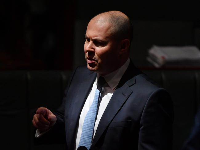 Treasurer Josh Frydenberg during Question Time in the House of Representatives at Parliament House in Canberra, Wednesday, December 2, 2020. (AAP Image/Mick Tsikas) NO ARCHIVING
