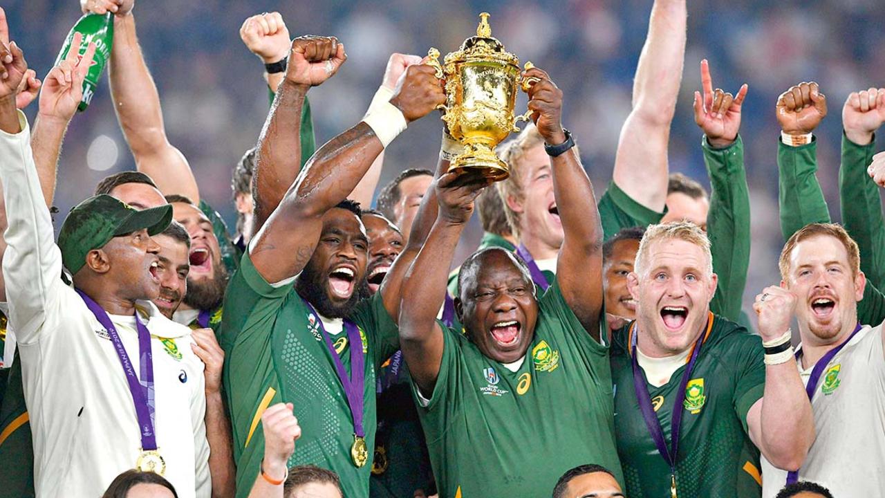 South Africa are the reigning Rugby World Cup champions after their victory in Japan in 2019. Picture: Alamy