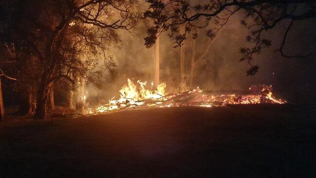 Fire at Beechmont. Picture: supplied