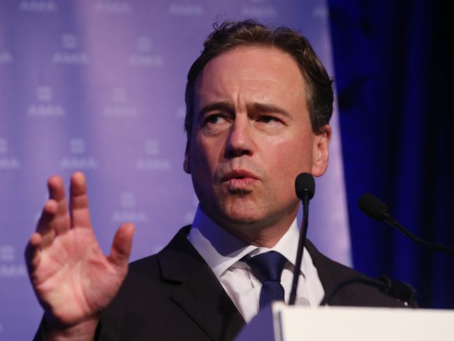 Health Minister Greg Hunt says a sugar tax is not the answer. Picture: AAP