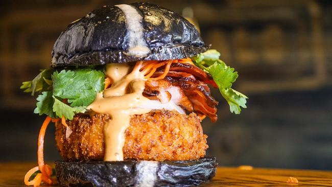 Originals Burger Co in Brookvale created a ‘Pie Guts’ burger.