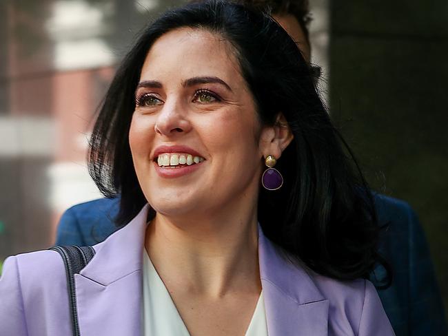 MELBOURNE, AUSTRALIA.NewsWire Photos. DECEMBER 12, 2024. Liberal MP Moira Deeming leaves the Federal Court after her defamation win against Victorian Liberal Leader John Pesutto. Picture: NewsWire/Ian Currie