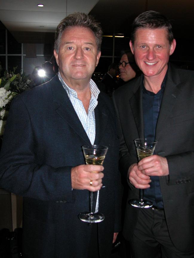 Peter Ikin and Darryl Gordon in 2003. Picture: Robert Rosen