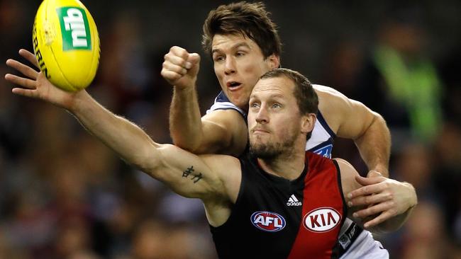 James Kelly in action against Geelong.