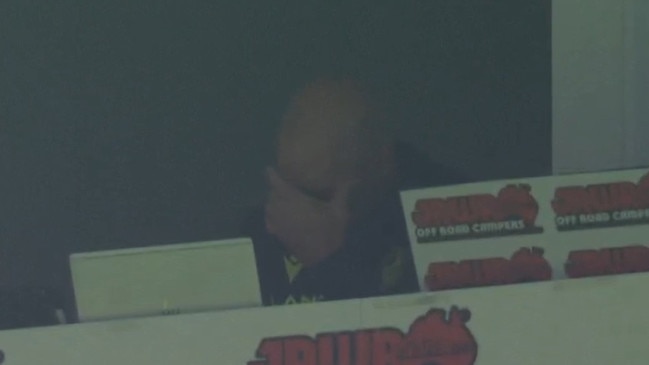 Brad Arthur couldn't believe it. Photo: Fox Sports