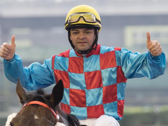 Manoel Nunes celebrates a win in Macau. Picture: Getty Images