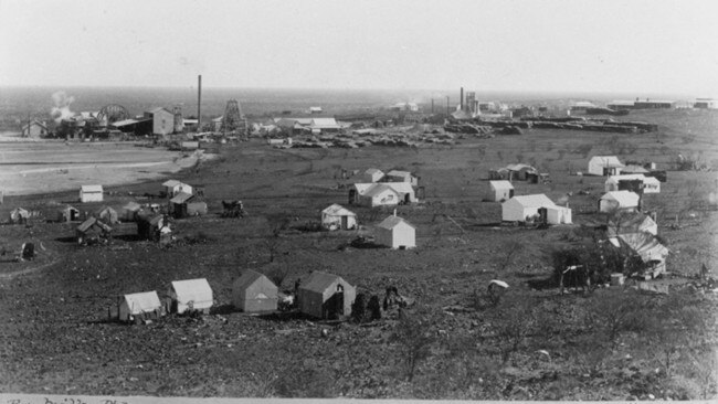 St Barbara’s Gwalia gold mine and camps 1901. Picture: Supplied