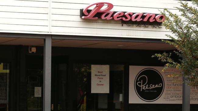 Knox's Paesano restaurant has suddenly closed down. Picture: Stuart Milligan